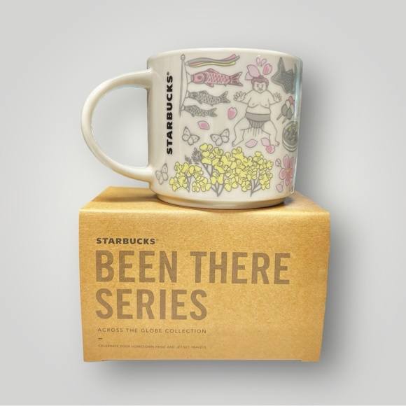 Starbucks Japan Been There Spring Sakura Coffee kawaii Mug Cup 14oz Collectible - Picture 5 of 15